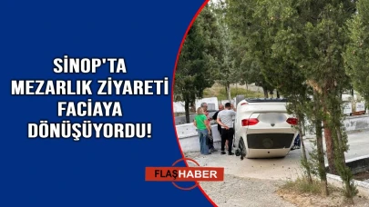 Kontrolden çıktı, takla attı