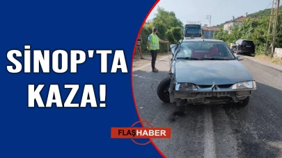 Kontrolden çıkan araç kaza yaptı