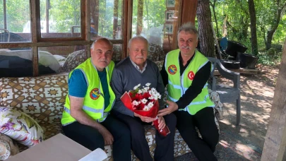 THK Sinop Şubesi’nden şehit babasına Babalar Günü ziyareti
