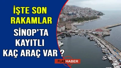 Sinop'ta trafiğe kayıtlı araç sayısı açıklandı
