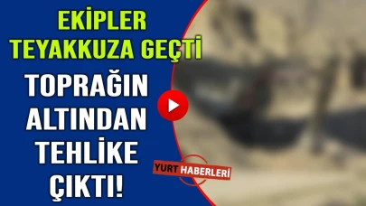 Şantiye alanı bir anda alarm verdi