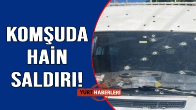 Muhtarın minibüsü kurşunlara hedef oldu