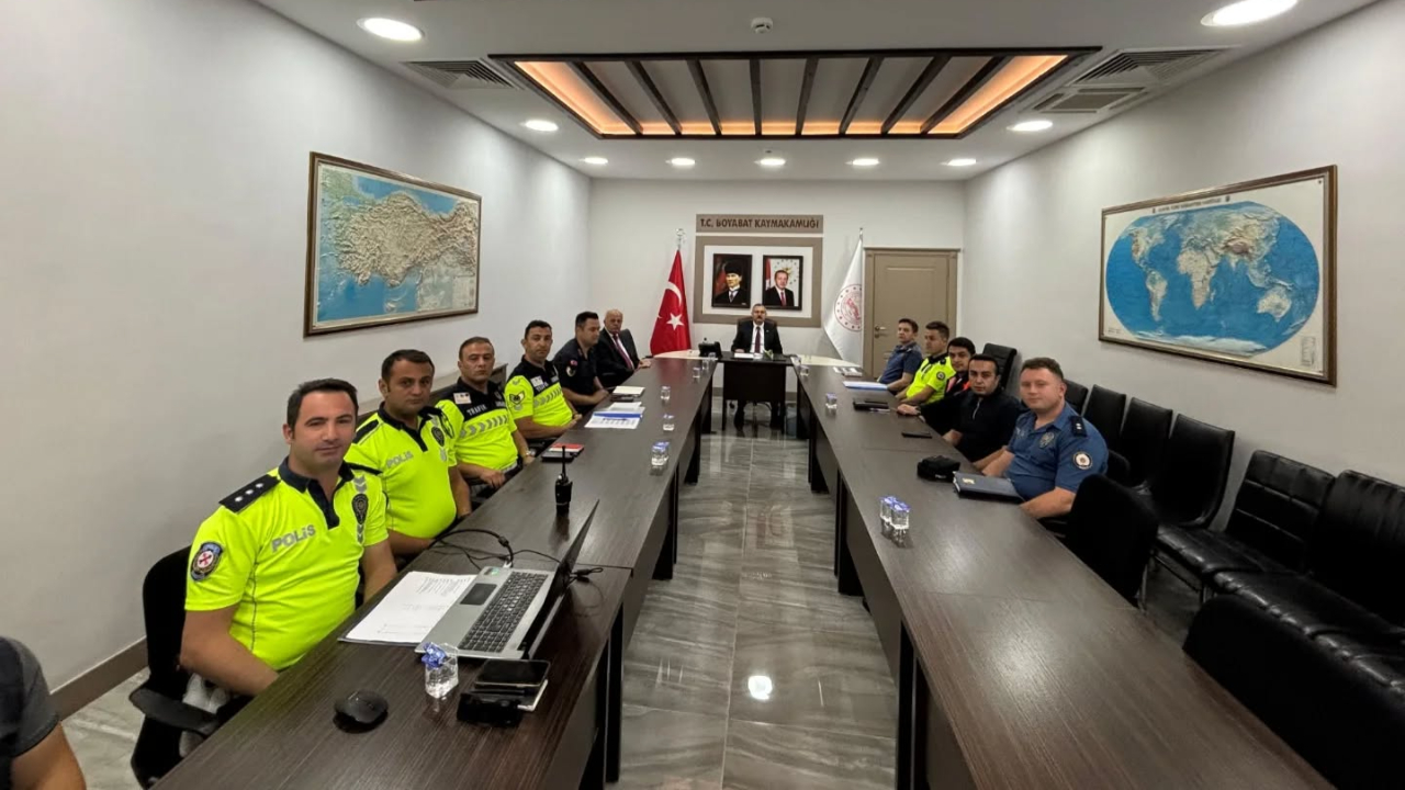 Boyabat’ta trafik güvenliği masaya yatırıldı
