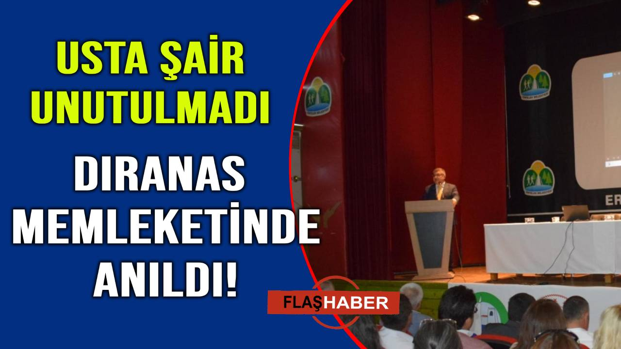 Sinoplu usta şair Ahmet Muhip Dıranas vefayla anıldı
