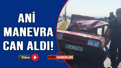 Takla atan otomobilde can verdi