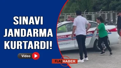 Jandarma olmasa sınav hayal olacaktı