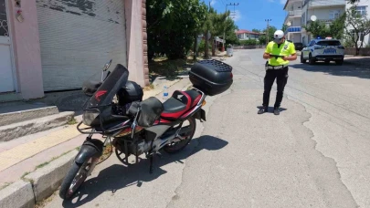 Samsun’da devrilen motosikletin sürücüsü yaralandı