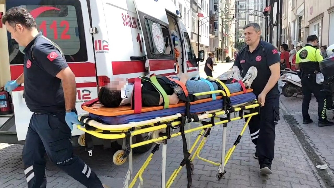 Bafra’da motosiklet kazası: 2 yaralı