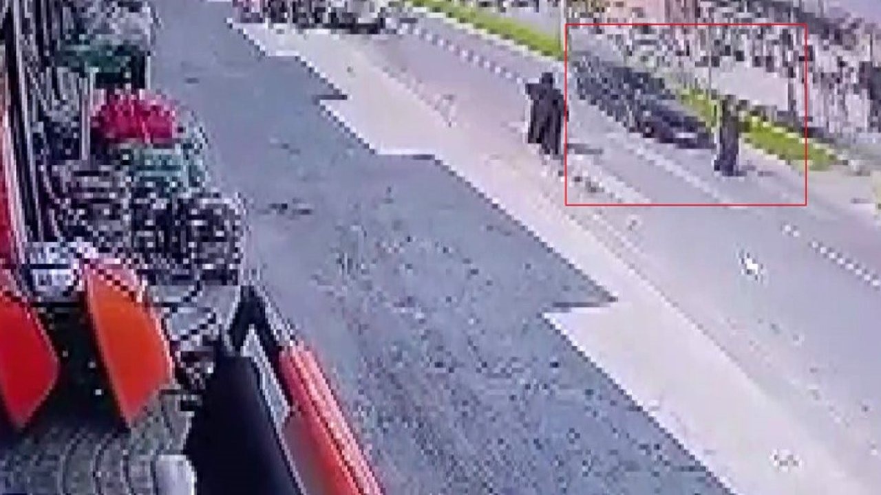 Yaya geçidinden geçerken canından oluyordu