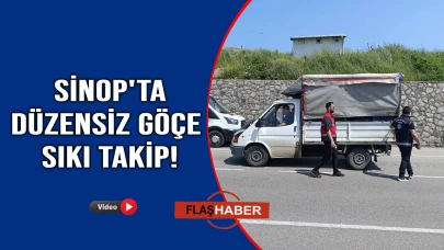 Sinop’ta düzensiz göç uygulaması