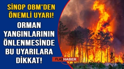 Sinop'un yeşili için bu uyarıları mutlaka okuyun