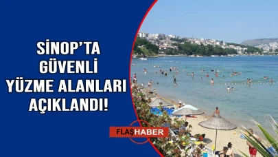 Sinop'ta güvenle yüzülebilecek yerler belli oldu