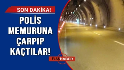 Sinop'ta "dur" ihtarına uymayan motosikletli, polise çarptı