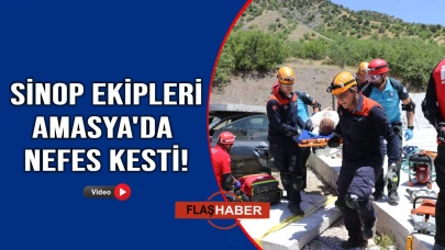Sinop AFAD ekipleri Amasya'da deprem tatbikatına katıldı