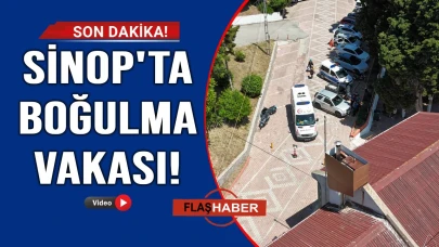 Sinop sahilinde panik anları