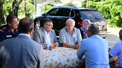 Vali Özarslan'dan şehit ailesine ziyaret