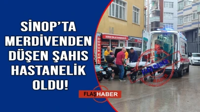 Dengesini kaybetti, merdivenden düştü!