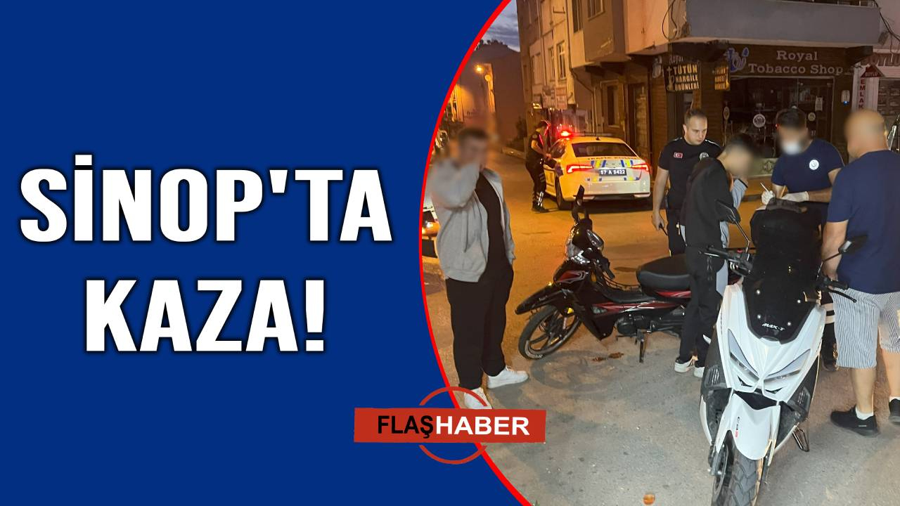 Motosiklet otomobile arkadan çarptı