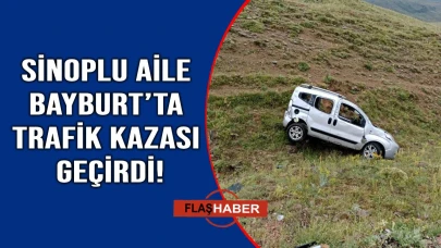 Sinoplu ailenin aracı yoldan çıktı: 3 yaralı