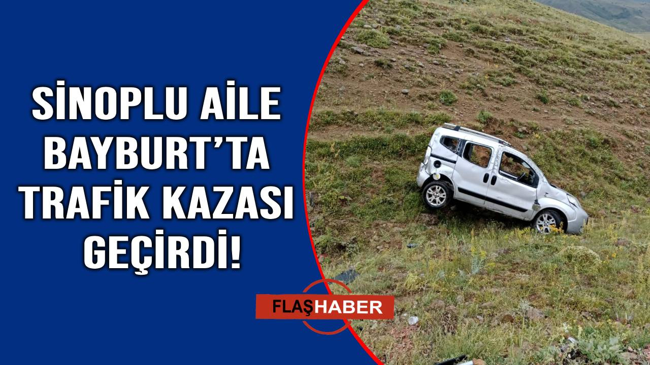 Sinoplu ailenin aracı yoldan çıktı: 3 yaralı