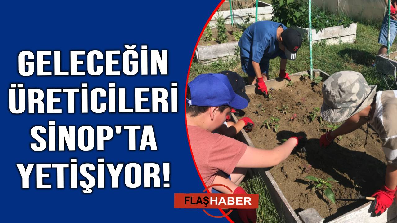 Üreten çocuklar köyünde yaz kampı başladı