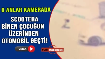 Çocuğa çarpıp üzerinden geçti