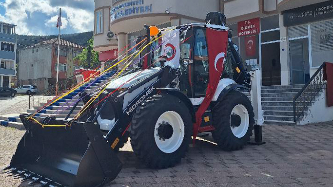 İlçeye yeni iş makinesi takviyesi!