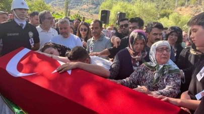 Şehit orman işçisi Ragıp Şahin, son yolculuğuna uğurlandı