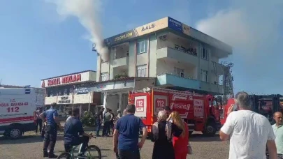 Samsun’da yangında yabancı uyruklu şahıs ağır yaralandı