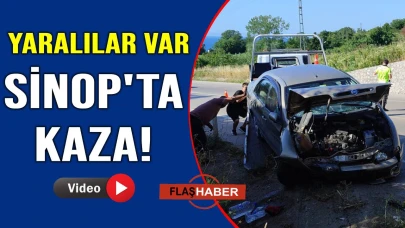 Direksiyon hakimiyetini kaybeden otomobil duvara çarptı: 1'i bebek, 3 yaralı