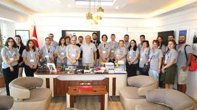 Erasmus öğrencilerinden Başkan Gürbüz’e ziyaret