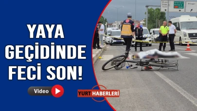 Bisikletle geçerken canından oldu