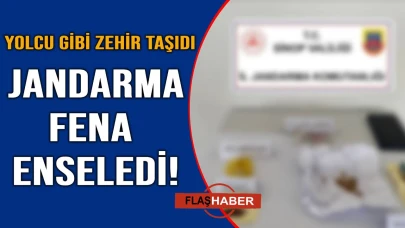 Sinop’ta otobüs kontrolünden bakın ne çıktı