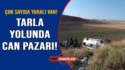 Tarım işçilerini taşıyan minibüs devrildi