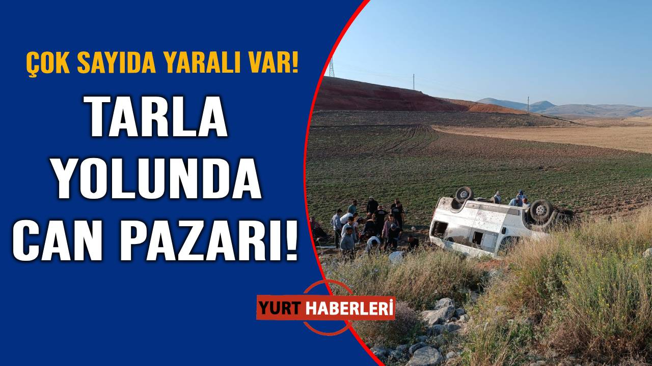 Tarım işçilerini taşıyan minibüs devrildi