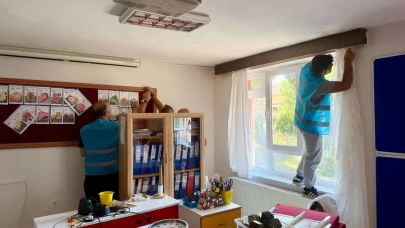 Denetimli serbestlik yükümlüleri okulları güzelleştiriyor