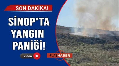 Makilik alanda yangın çıktı