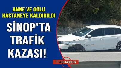 Sinop'ta trafik kazası: 2 yaralı