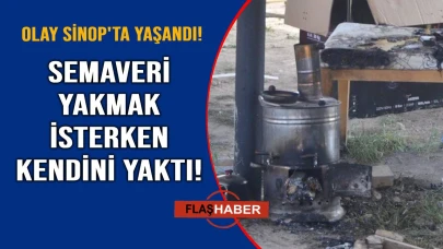 Sinop'ta çay molası faciayla bitti