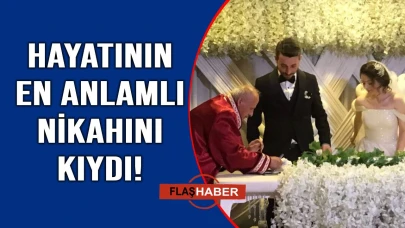 Sinop'ta nikah memuru kendi kızının nikahını kıydı