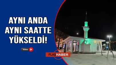 Sinop'ta tüm camilerden sela sesleri yükseldi