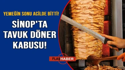 Sinop'ta tavuk döner hastanelik etti