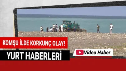 Sahilde güneşlenirken iş makinesinin altında kaldı