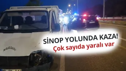 Otomobil ile kamyonet çarpıştı: 5 yaralı