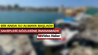 Sinop'ta fiber tekne su alarak battı
