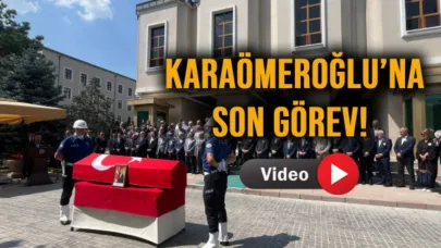 Karaömeroğlu için İçişleri Bakanlığı önünde tören düzenlendi