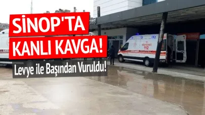 Sinop'ta levye ile saldırıya uğrayan şahıs hastanelik oldu