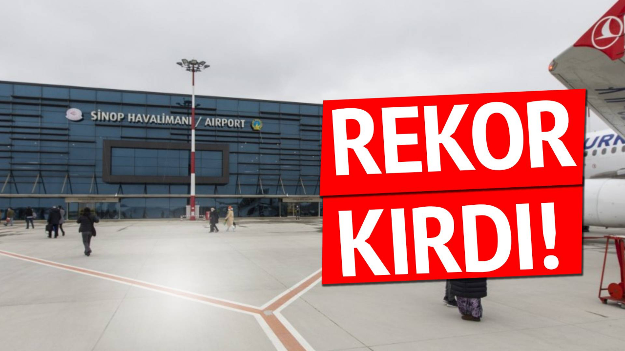Sinop Havalimanı'nda uçuş trafiği zirve yaptı!