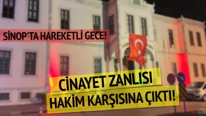 Sinop'taki bıçaklı saldırının zanlısı hakim karşısına çıktı