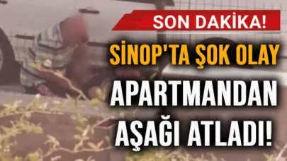 Sinop’ta 3. kattan atlayan genç yaralandı
